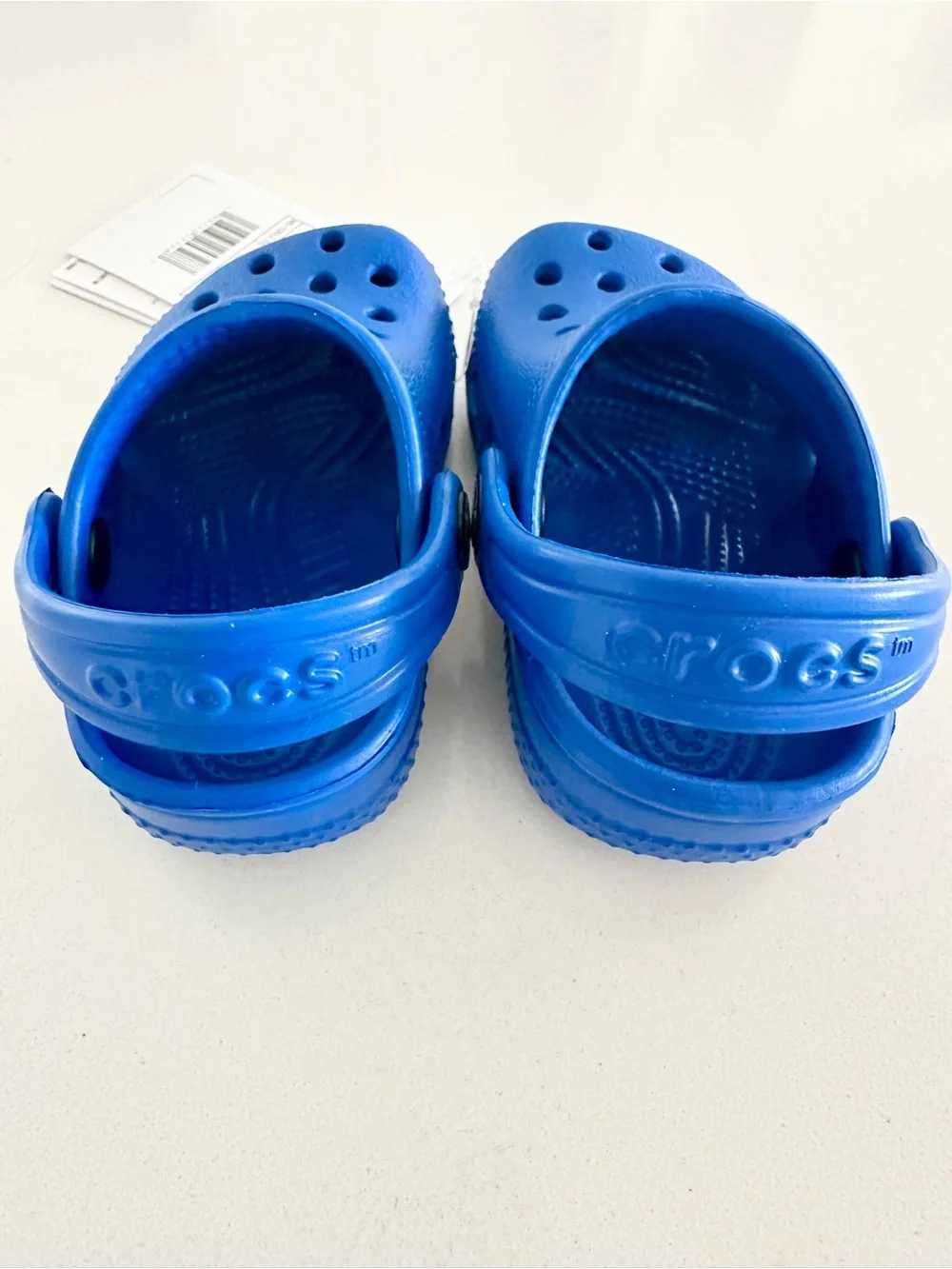 CROCS Littles Clog Size baby c2/c3 Blue Bolt NWT